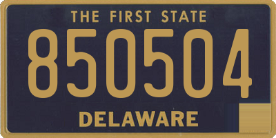 DE license plate 850504