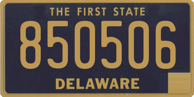 DE license plate 850506