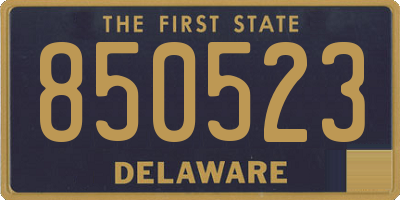 DE license plate 850523