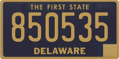 DE license plate 850535
