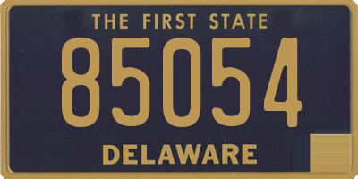 DE license plate 85054