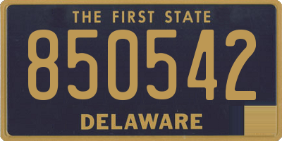 DE license plate 850542