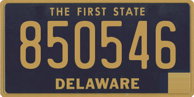 DE license plate 850546