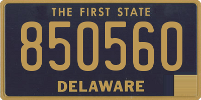 DE license plate 850560