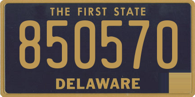 DE license plate 850570