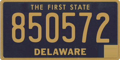 DE license plate 850572