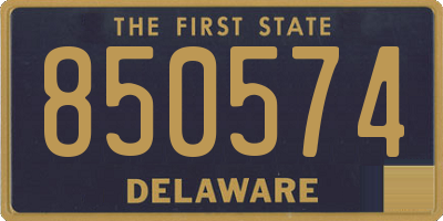 DE license plate 850574