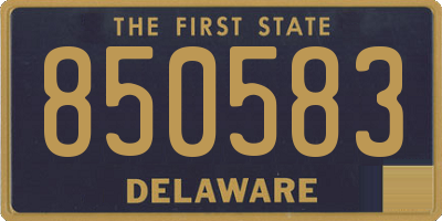 DE license plate 850583