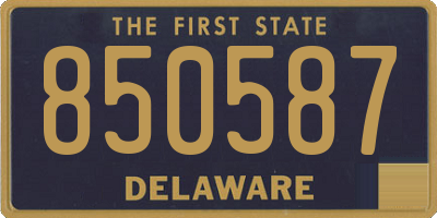 DE license plate 850587