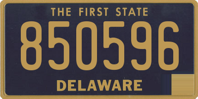 DE license plate 850596