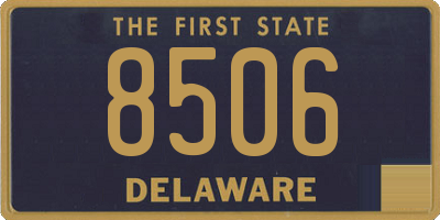 DE license plate 8506