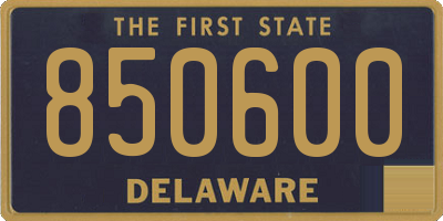 DE license plate 850600