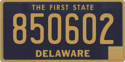 DE license plate 850602