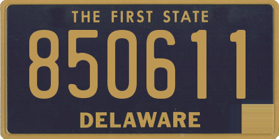 DE license plate 850611