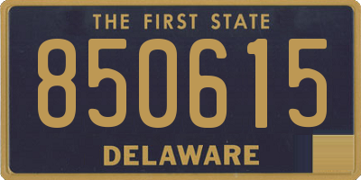 DE license plate 850615