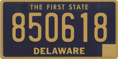 DE license plate 850618