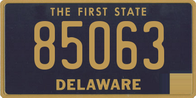 DE license plate 85063