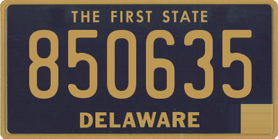 DE license plate 850635