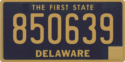 DE license plate 850639