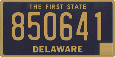 DE license plate 850641