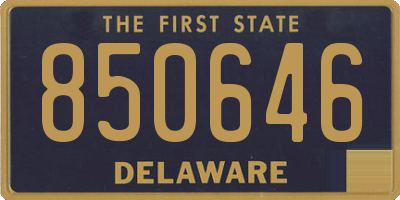 DE license plate 850646