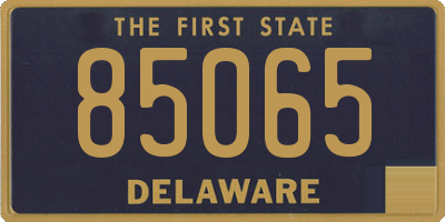 DE license plate 85065