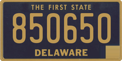 DE license plate 850650
