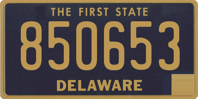 DE license plate 850653