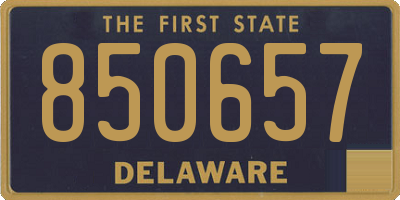 DE license plate 850657