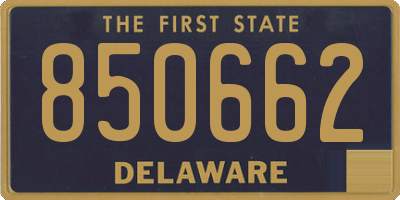 DE license plate 850662