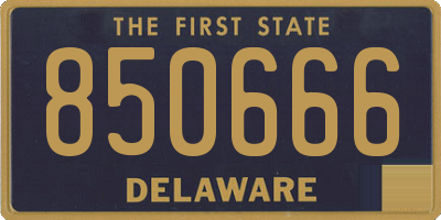 DE license plate 850666