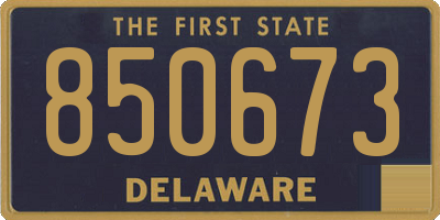 DE license plate 850673