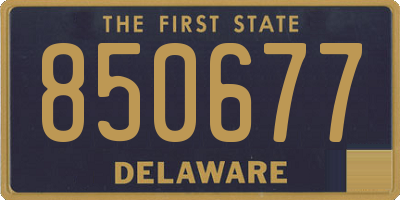 DE license plate 850677