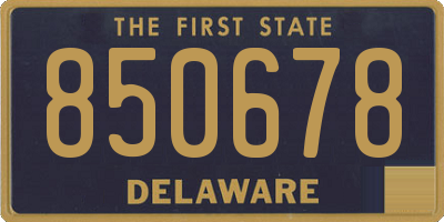 DE license plate 850678