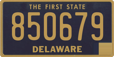 DE license plate 850679