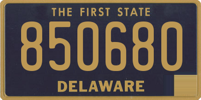 DE license plate 850680