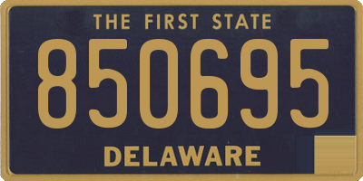 DE license plate 850695