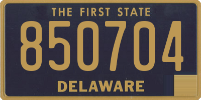 DE license plate 850704