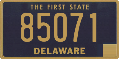 DE license plate 85071