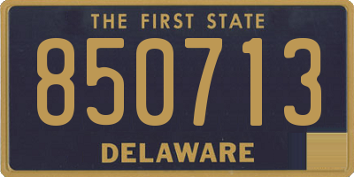 DE license plate 850713