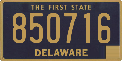 DE license plate 850716