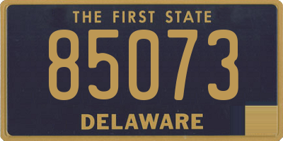 DE license plate 85073