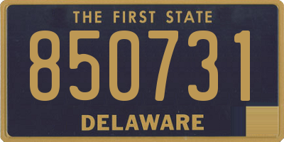 DE license plate 850731