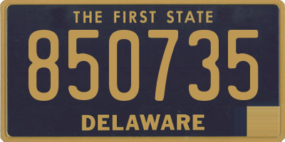 DE license plate 850735