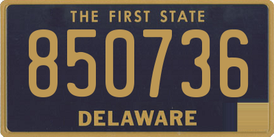 DE license plate 850736