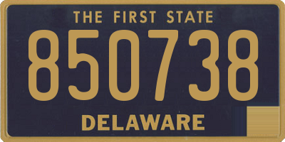 DE license plate 850738
