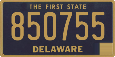DE license plate 850755