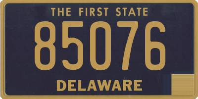 DE license plate 85076