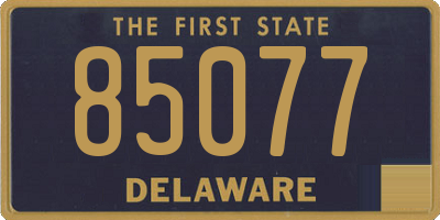 DE license plate 85077