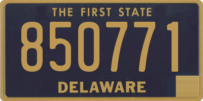 DE license plate 850771
